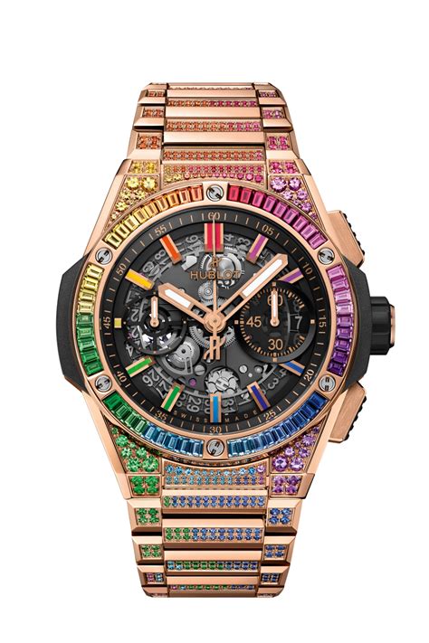 hublot rainbow king gold